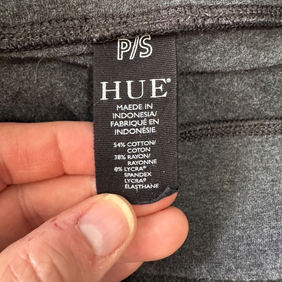 Hue Women's Athletic Pull-On Yoga Legging Activewear Pant Gray Size Small Casual - Picture 4 of 10